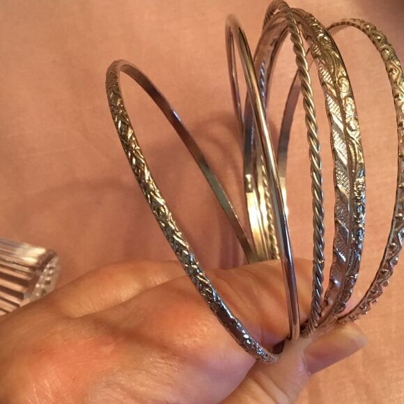 Goldtone Bangle Set of 3 - Picture 1 of 4